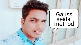 Gauss-Seidal Method (Load Flow Analysis)