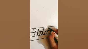 Nice name - UDIT in cursive writing #trending #reels #cursivewriting @Studyclasses786