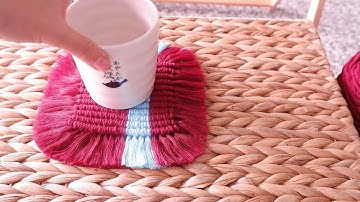 DIY POSAVASOS en MACRAME (paso a paso) PRINCIPIANTES/ DIY Macrame Coasters