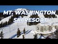 Flying over the mount washington ski resort vancouver island british columbia canada