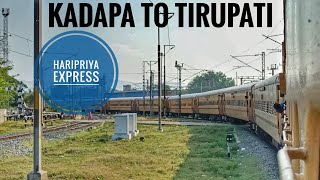 Kadapa to Tirupati Train Journey : 17416 Kolhapur - Tirupati Haripriya Express |