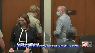 Attorney says Derek Chauvin released from hospital after stabbing