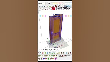 Sketchup Doublecut Plugin #tutorial  #sketchup #autocad  #design  #fun  #learning  #hindi  #english
