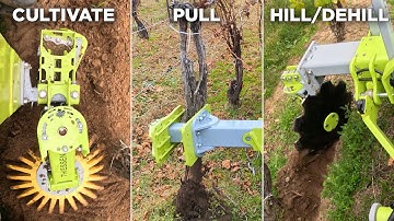 The Ultimate Vineyard Setup | Adaptive Cultivation System + Disc Hiller + Vine Puller