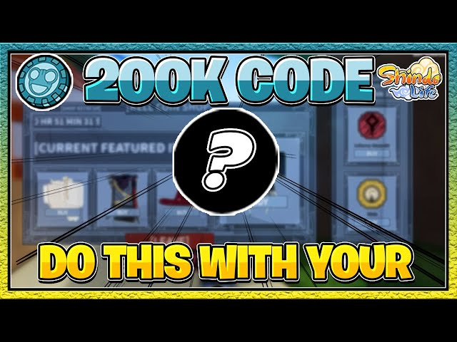 New Codes] Roblox Shindo Life - How to Get Rell Coins for Shop Stock! 