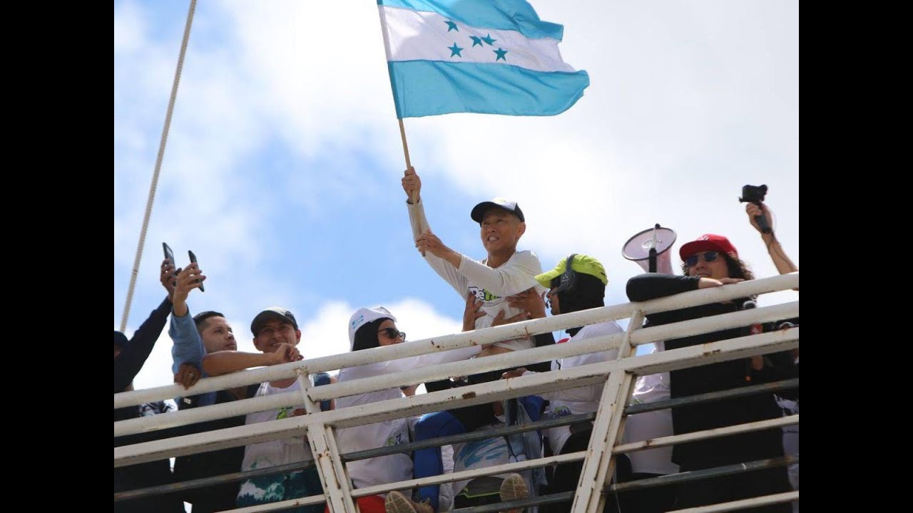 Shin Fujiyama llega a la UNAH cumple la meta de 250 KM  (EN VIVO)