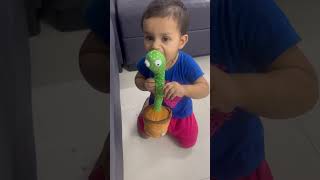 Baby Talks To Cactus Cactus Talk Back #viral #baby #youtubeshorts #shorts #dancingcactus