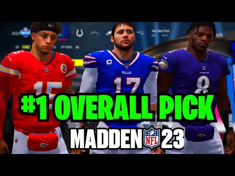 How to get the FIRST OVERALL Pick everytime in Fantasy Draft in Madden 23 Franchise Mode!