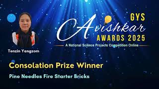 Consolation Prizeβ3 GYS Avishkar Awards 2025