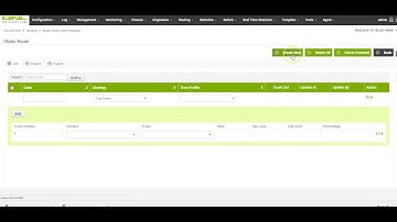 How to Create percentage routing in Denovo class 4 switch