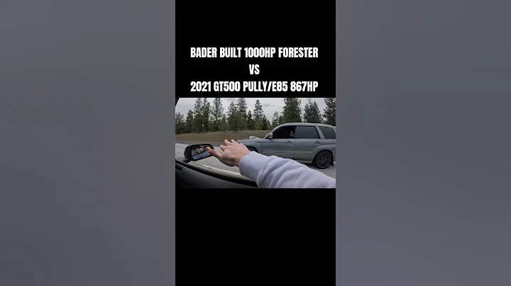 BADER BUILT 1000HP Forester vs 2021 GT500 867HP