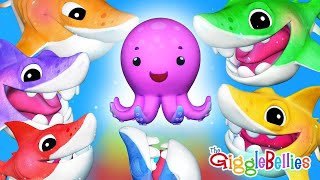 Baby Shark | Color Song | Nursery Rhymes for Kids | GiggleBellies