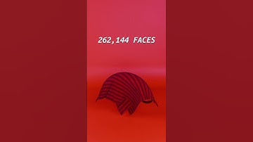 Simulating cloth with 16K to 4M faces part5  #3danimation #clothes #simulation #physics #blender