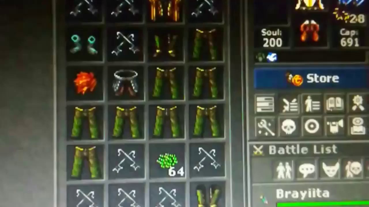 Tibia Loot Ghastly Dragons y lizard chosen - YouTube