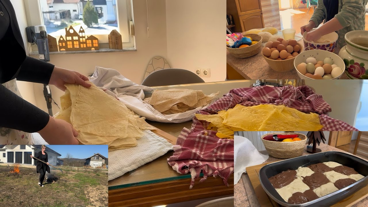 🌙Tihi BOSANSKI dan⭐️TUBAB/Sušenje jufke/Kolač bez jaja/BASTA I MOJ IFTAR/Dani u Ramazanu na selu