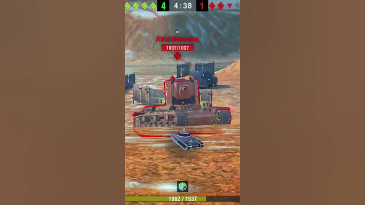 Smasher vs KV-2 Who will Win? #shorts wot blitz