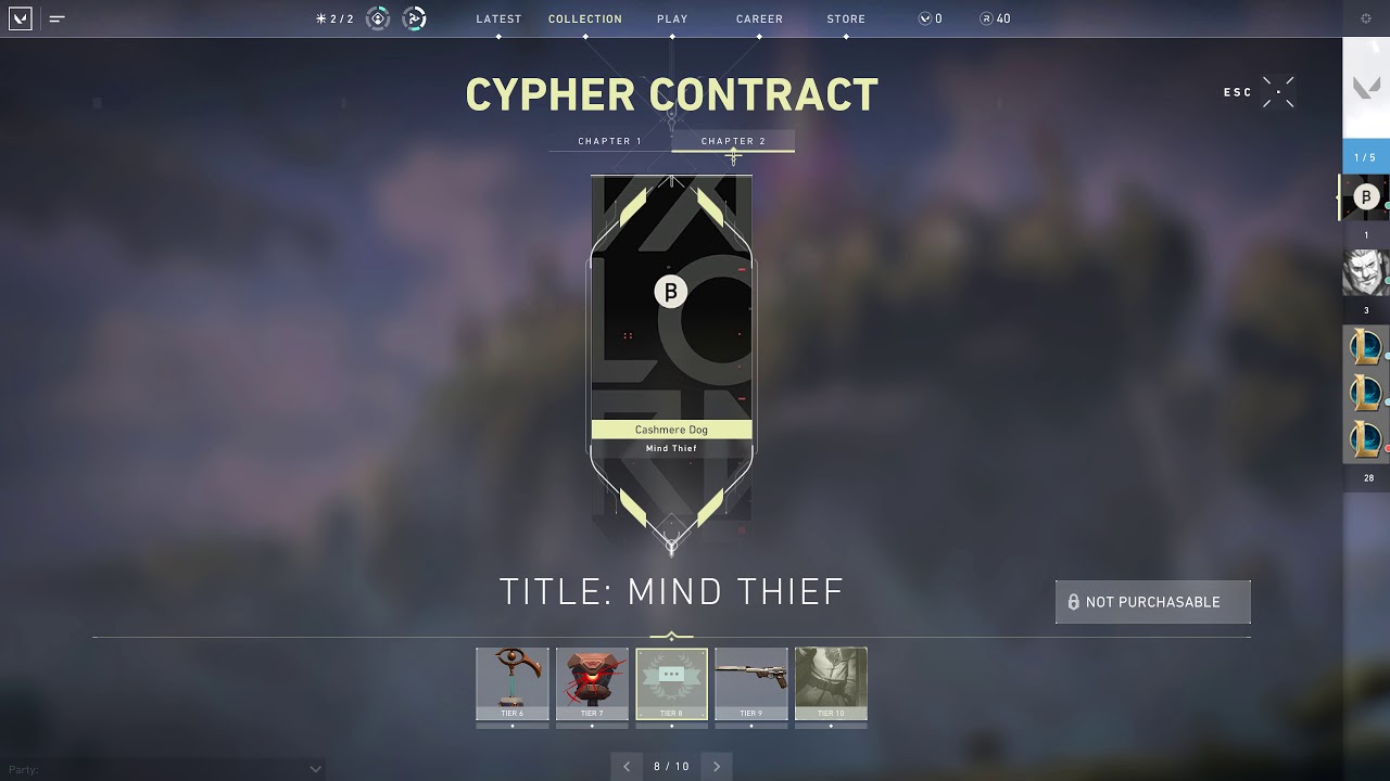 Mind Thief Title showcase - Valorant Closed Beta