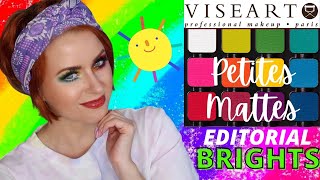 NEW Viseart Petites Mattes EDITORIAL BRIGHTS Palette Review + 2 Looks | Steff's Beauty Stash