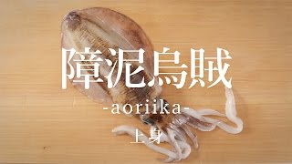 障泥烏賊（あおりいか）：上身のさばき方 - How to filet Oval Squid mantle -｜日本さばけるプロジェクト（海と日本プロジェクト）
