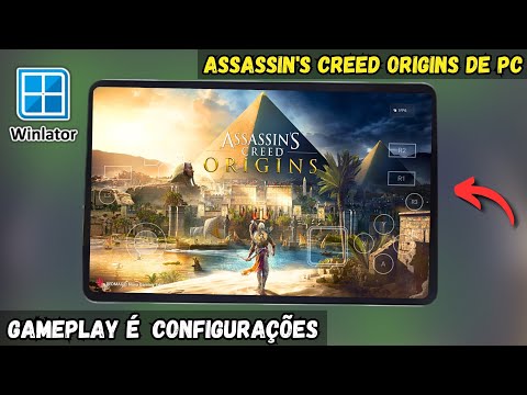 ASSASSIN'S CREED ORIGINS DE PC NO ANDROID A 30 FPS! GAMEPLAY WINLATOR EMULATOR 7.1.5 Amod 1