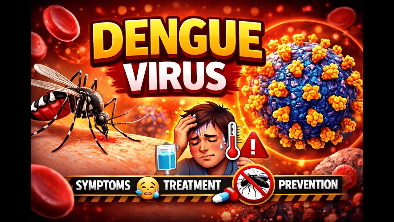 Dengue Virus Origin  Infection  Symptoms & Prevention Explained Simply🦟 