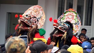 Barongan Bajang Ngamuk Mberot ke penonton - jaranan MAYANGKORO ORIGINAL Live Junrejo Batu Malang 