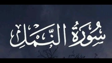 سورة النمل  كامله بصوت يخلع القلب من الخشوع القاري أحمد عبد النبي
