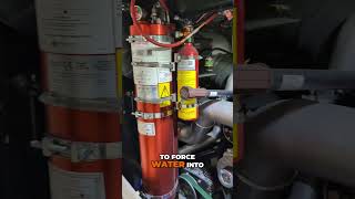 Fogmaker Engine Fire Suppressor In Class A Motorhome #firesuppression #rvlife #motorhome