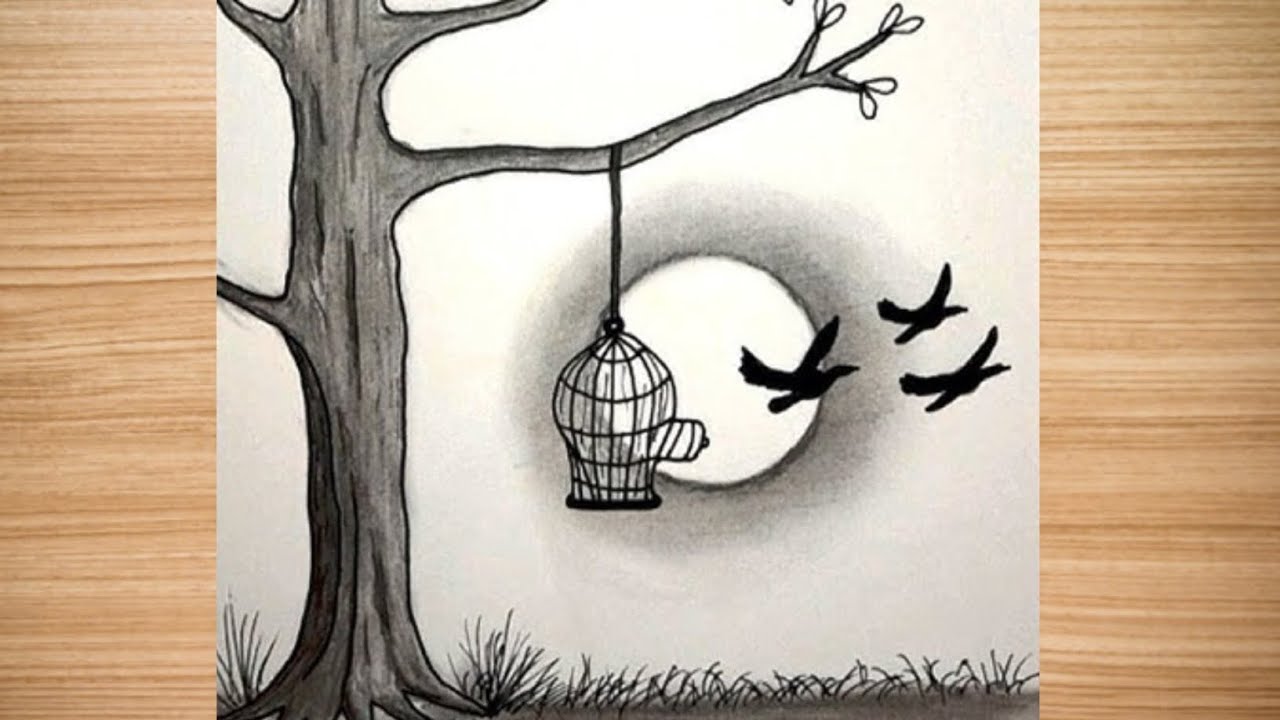 Pencil Drawing : Symbol of Freedom | Step by Step Beginners Easy Trending Pencil Sketch |