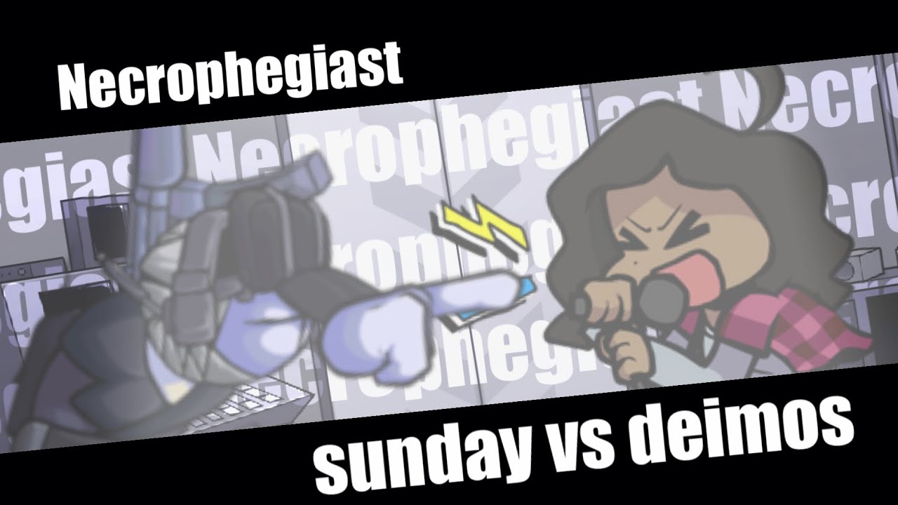 FNF | FRIDAY NIGHT MADNESS | Necrophegiast but Sunday sings it | Friday night Funkin’ Cover