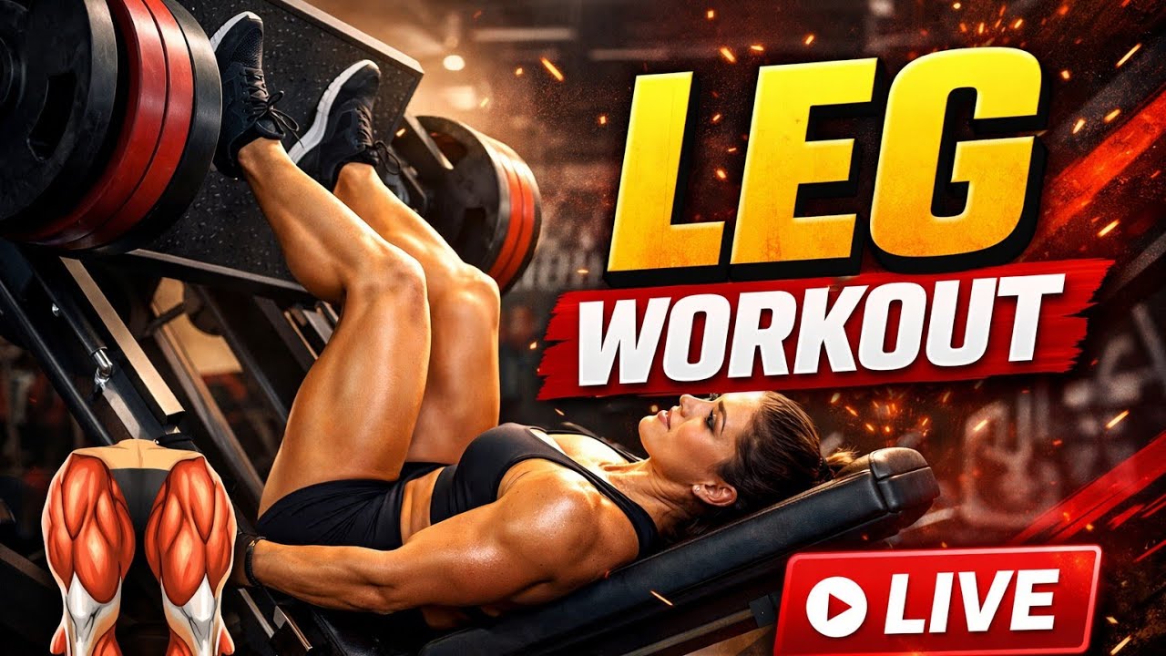 🦵🔥 Leg Day Destruction LIVE | Muscle Building Workout