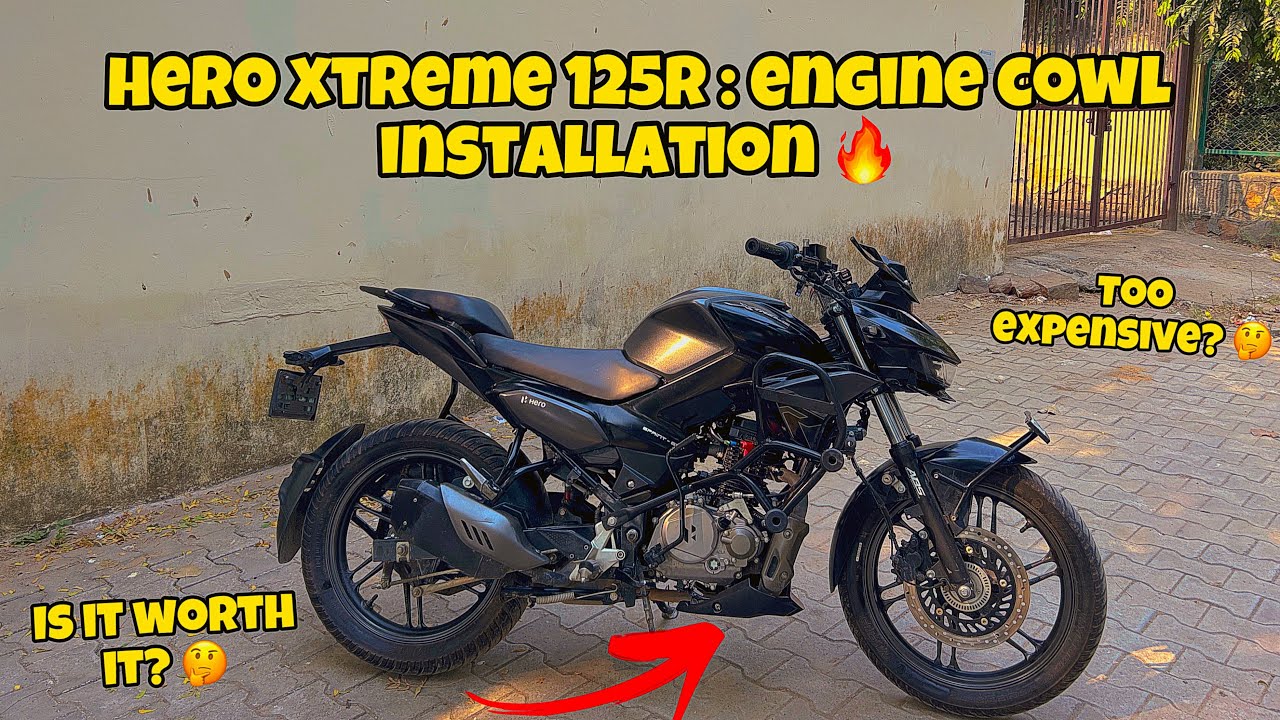 Hero Xtreme 125R : Engine Cowl Installation 🔥| Is It Worth It? 🤔| Too Expensive? 🤔| YWB Vlogs