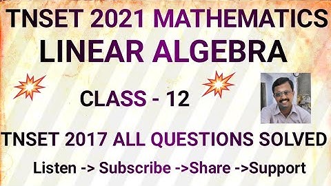 #set #set #net #csir #trb #pgtrb  #linear #tnset2017 #linearalgebra #net #csir #trb #pgtrb