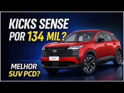 NISSAN KICKS SENSE PCD POR R$134 MIL! O MELHOR SUV DA CATEGORIA?