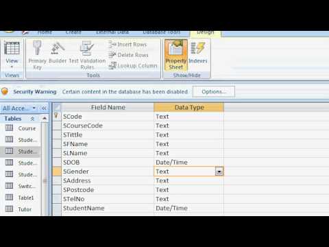 Validation rule in Access 2007.avi