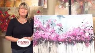 Pintar Cuadro de Hortensias - Acrilico - Gabriela Mensaque
