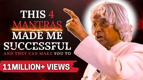 Follow This Mantra To Succeed In LIFE by APJ Abdul Kalam | English Speech | apj abdul kalam speech