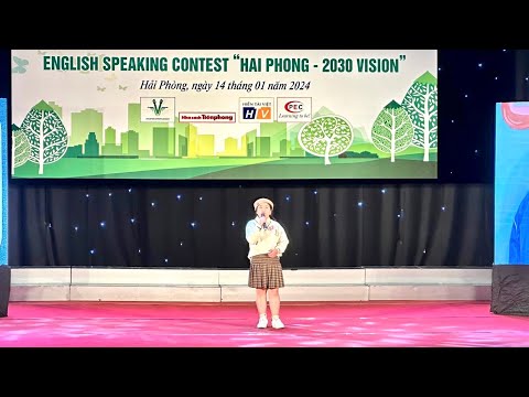 Video phần thuyết trình của em Phạm Nguyễn Hà Phương-5A1 đạt giải Nhì Hội thi thuyết trình Tiếng Anh “Hải Phòng- Tầm nhìn 2030”