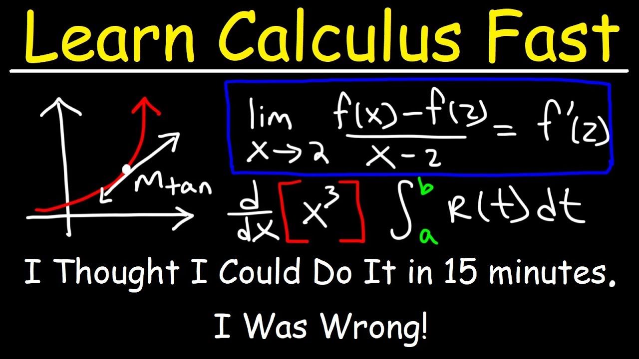 Understand Calculus In 35 Minutes