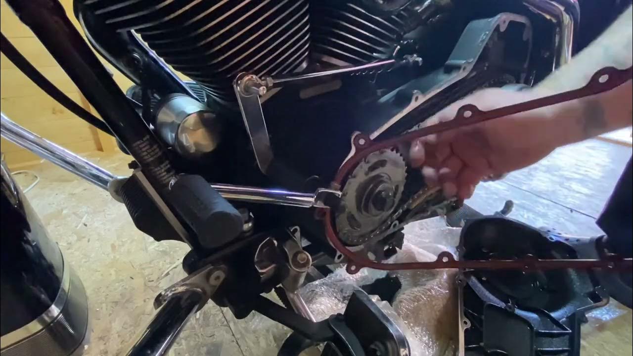 Harley Davidson Primary Cover Gasket Install (Roadking) - YouTube