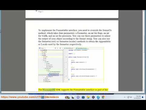 Implement Formattable interface in Java API References on HarmonyOS