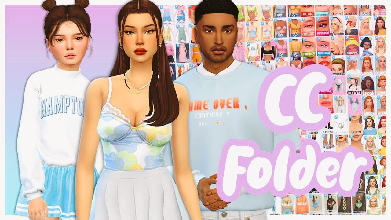 15GB💖 FEMALE/MALE/CHILD CC FOLDER | SIMS 4 Clothes, Hair, Shoes +MORE ...