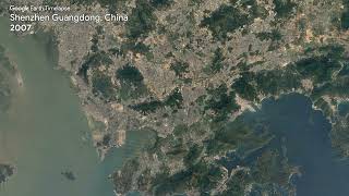 Shenzhen Guangdong China  Earth Timelapse