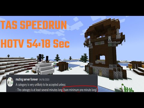 TAS 00:54.18 Hero Of The Village Speedrun Set Seed Minecraft Java
