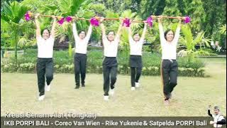 Download lagu Kreasi Lansia (Alat Tongkat) By Bli Van Wien - Rike Yukenie & SATPELDA PORPI Bali.