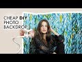 DIY PHOTOGRAPHY BACKDROP | Great for Portraits + Selfies