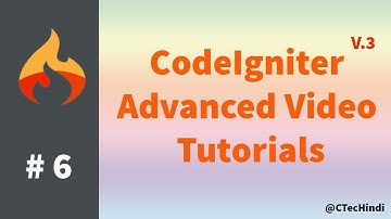 #6 CodeIgniter 3.x Advanced Tutorial - Create a user module and login, register page