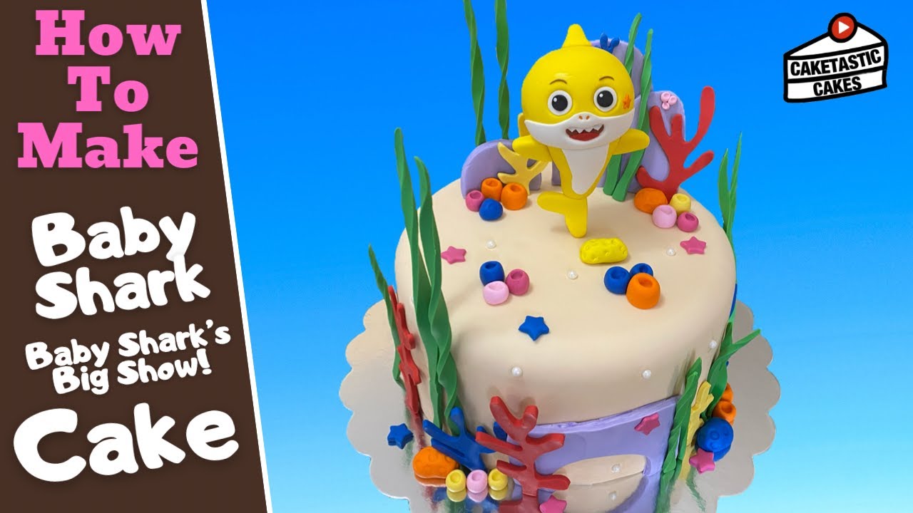 Baby Shark S Big Show Cake Tutorial How To Make Baby Shark Cake Decorating Video Youtube
