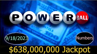 Powerball Winner Numbers 18 September 2023. Today Powerball Drawing Result Monday Night 9/18/2023