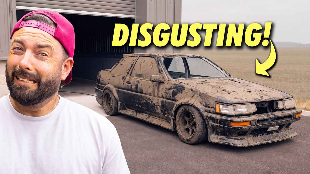Our barn-find AE86 gets FIRST WASH IN 10 YEARS!